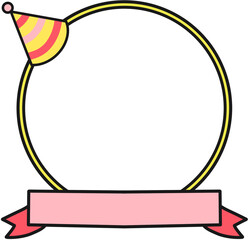 Happy bithday, 생일축하 원 동그라미 타이틀