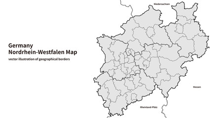 North Rhine–Westphalia Map – Detailed Map of Nordrhein-Westfalen, Germany
