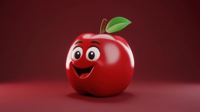 Cute Apple Character