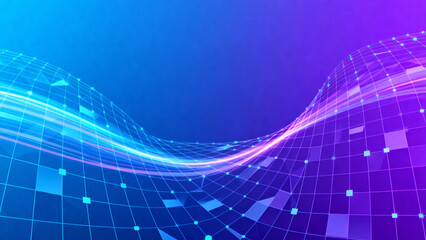 Modern abstract technology background with wave patterns