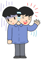 疾患・疾病のイラスト - 双極性障害・躁鬱・気分障害