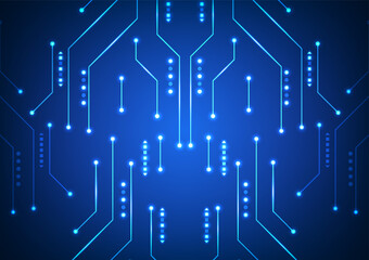 Digital technology circuit background. Futuristic circuit electronic concept. Design for circuit lines network system data computer connection communication.