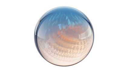 Realistic Glass Ball Clipart &ndash; Shiny Transparent Sphere PNG for Design