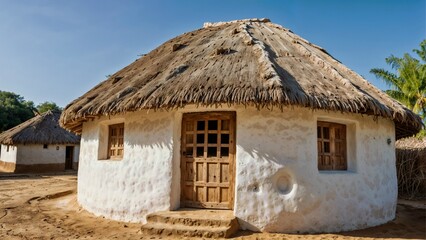 Hut in Indian village