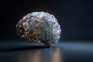 Fototapeta premium The Electronic Brain and the Concept of Artificial Intelligence