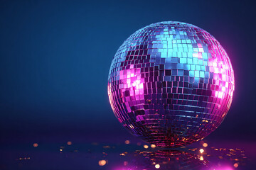 Obraz premium Disco ball, party celebration concept