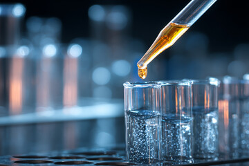 Testing Liquid from Glass Pipette to Test Tubes