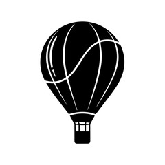 Obraz premium Colorful hot air balloon vector illustration flying in the sky representing fun travel and adventure