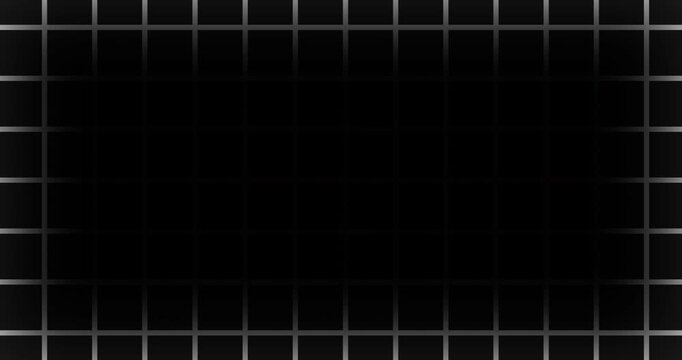 Grid Overlay Fx in 4K. Gometric grunge game start and end screen concept background 2d lines bg. Modern empty digital background with black space in centre.  Simple Graph Paper like blueprint shape.

