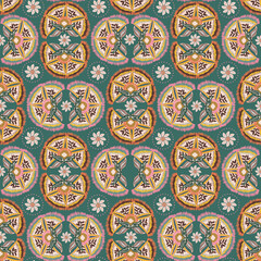 Stylish Hand drawn  floral pattern with paisley and indian chintz flower motifs. damask modern style pattern , Design for fashion , fabric, textile, wallpaper , wrapping and all prints