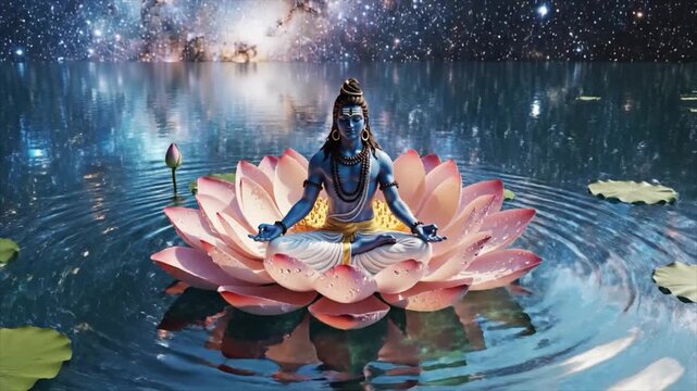 Shiva Meditation. 4K Video