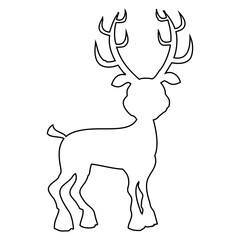 Deer Silhouette Outline