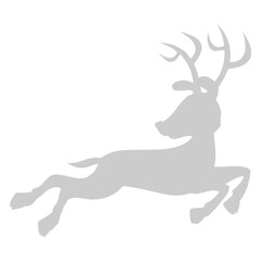 Jumping Deer Silhouette