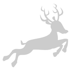 Jumping Stag Silhouette