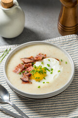 Healthy Savory Creamy Breakfast Farina Porridge