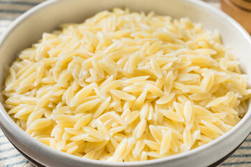 Homemade Healthy Cooked Orzo Pasta