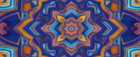 Abstract kaleidoscope pattern