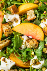 Healthy Summer Peach Arugula Salad