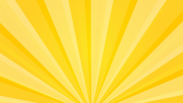 黄色い放射状の背景【16:9素材シリーズ】
