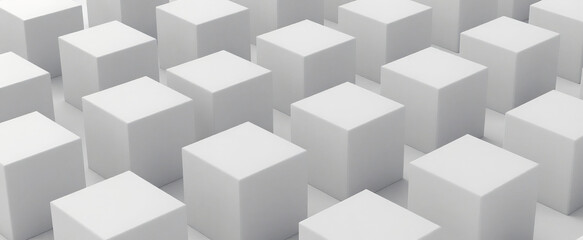 Abstract 3D cubes background