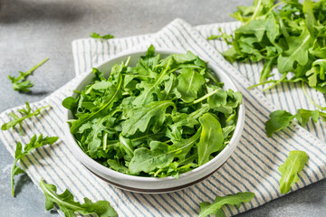 Organic Healthy Green Arugula Lettuce Herbs