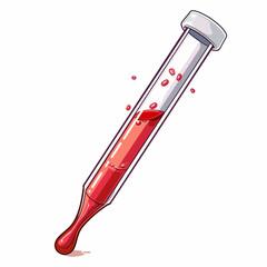 Red pipette Vector 