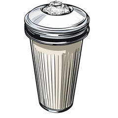 Porta filter isolated 