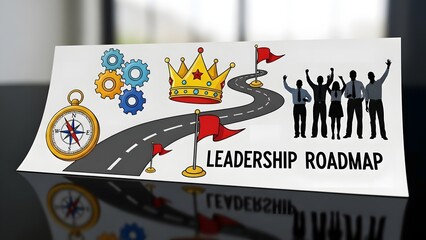 Obraz premium Leadership roadmap