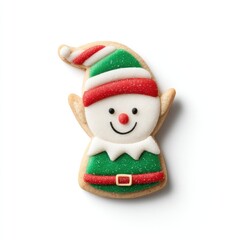 Festive elf cookie design