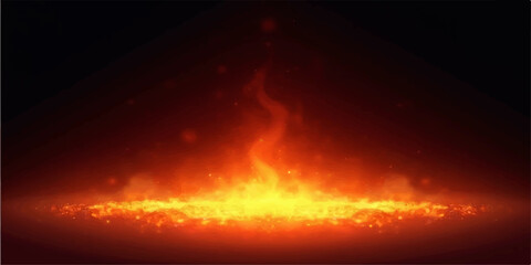 Abstract fiery background with glowing flames and bright colors