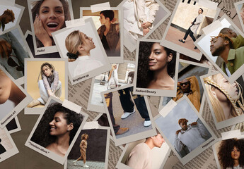 Polaroid Photo Collage Template