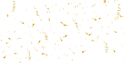 New Year Celebration golden confetti Bright festive tinsel. Birthday party backdrop. overlay vertical social media design element