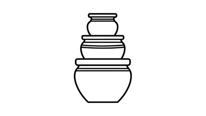 vector illustration of a set of perfume bottles