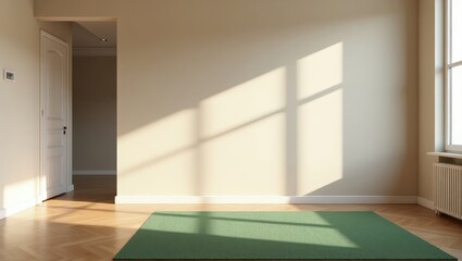 Clean contemporary room featuring dining table set near large window creating natural warm light perfect for interior decor and home styling promotion