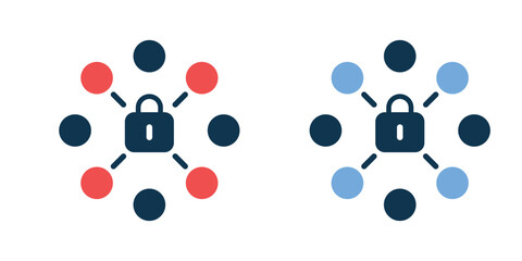 Lock icon vector set