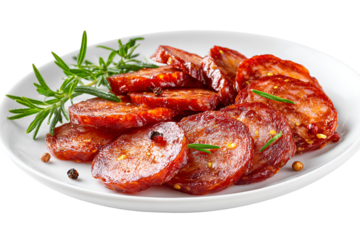 Delicious sliced sun dried tomatoes with rosemary and peppercorns