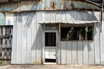 old abandoned security building