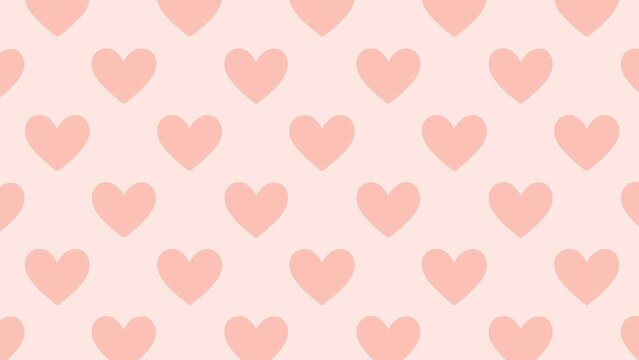 Seamless pink heart pattern desktop wallpaper