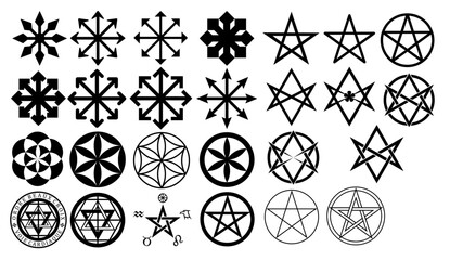 Various Magic Symbols Vector Models