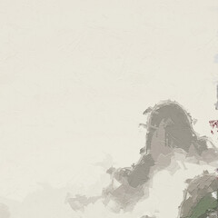 Fototapeta premium Various oil paintings, flowers, plum blossoms, birds, landscapes, figures, mountains, lakes, fairylands, sailboats, roses, peonies