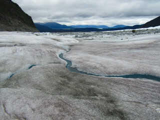 Beautiful Sunrise at College Fjord, Alaska.