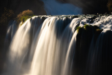 waterfall in the mountains