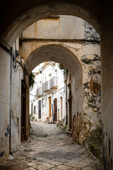 narrow street in the old town of jerusalem