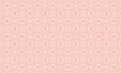 Fototapeta premium Seamless Pink Pattern. Repeating Background. Textile. Fabric. Soft Peach. Blush Pale. Light Apricot. Warm Rose. Dusty Coral.