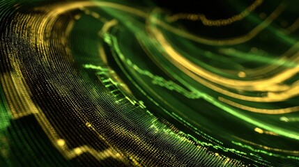 A green and yellow abstract background