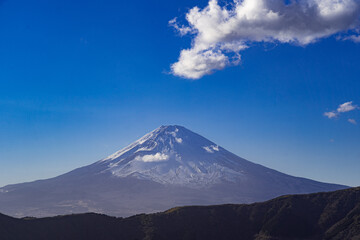 大涌谷から富士山を望む