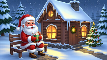 santa claus in the house