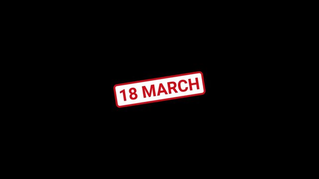 18 March stamp animation