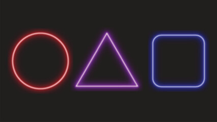 Vibrant neon effect design with bold colors and modern typography