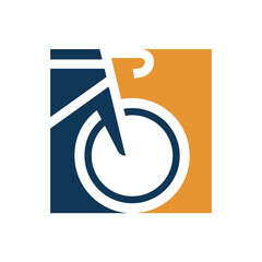 Bicycle silhouette logo